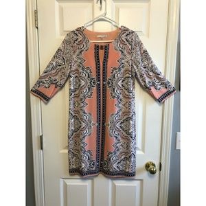 Studio One New York 3/4 Sleeve Shift Dress